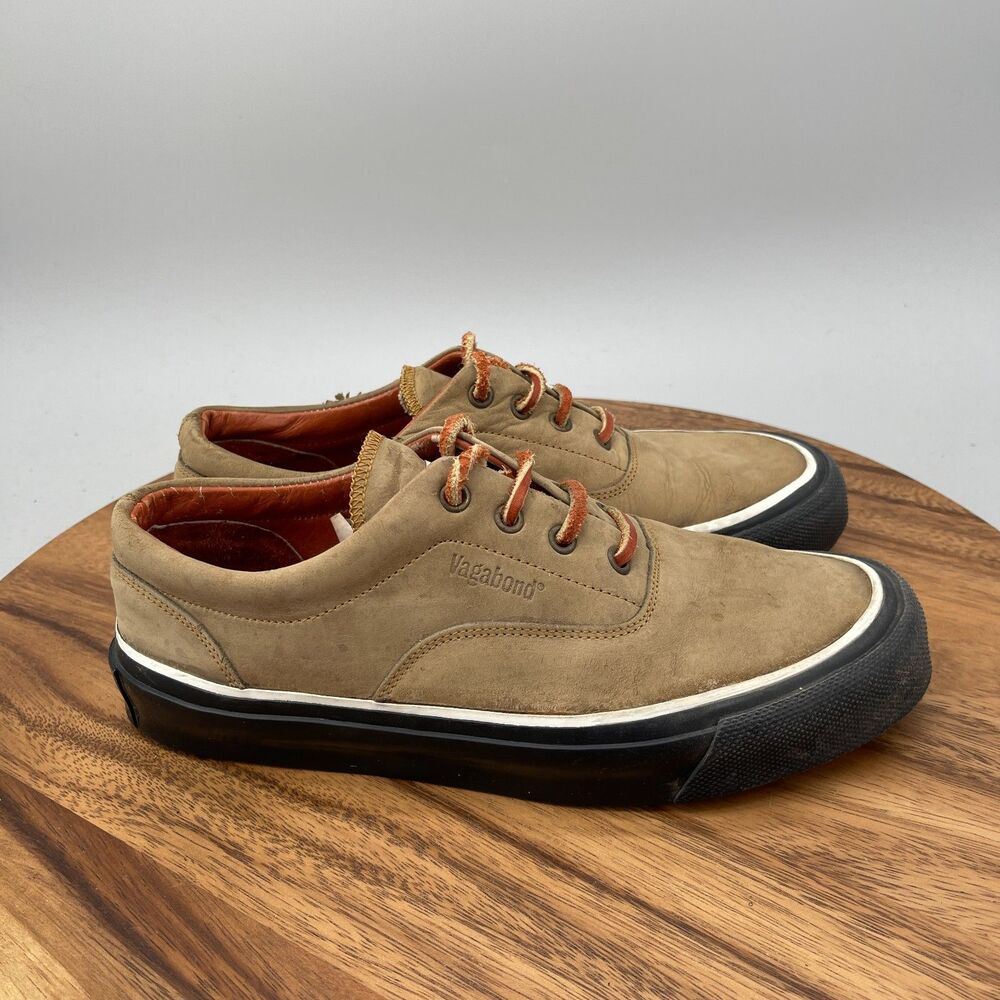 Vagabond Shoes Mens Size 8 Brown Leather Casual Comfort Walking Sneakers